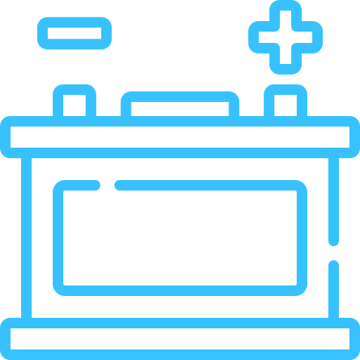 icone d'une batterie de voiture
